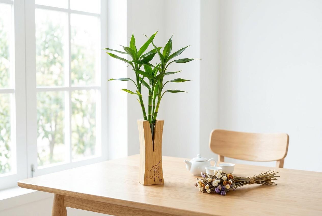 Vase fr bamboo plant - Etsy sterreich