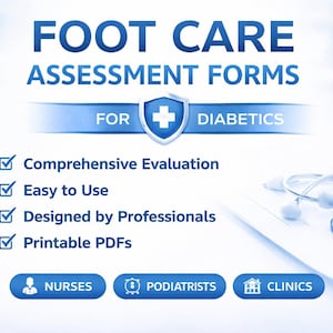 Zestaw narzędzi do oceny pielęgnacji stóp dla pielęgniarek