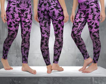 Yogalegging paarse heksen