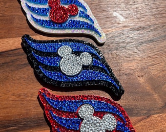 Imanes de puerta adornados con lentejuelas de líneas de cruceros.