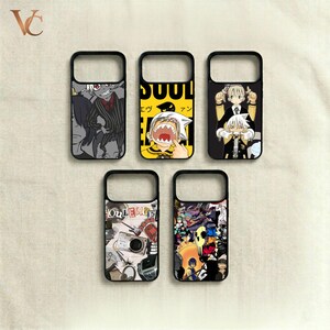 Weapon Meister Phone Case Soul Scythe Cover for iPhone 17 16 15 14 13 Pro Max Samsung S25 S24 Ultra Dark Fantasy Anime Symmetry Gift