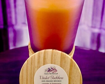 Violet Goddess Bio Bienenwachs Kerze