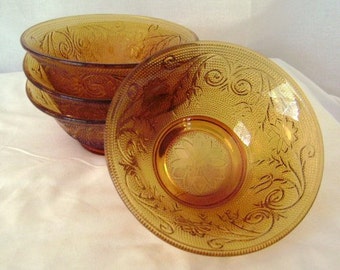 Tiara Indiana Glassware Salad Bowls