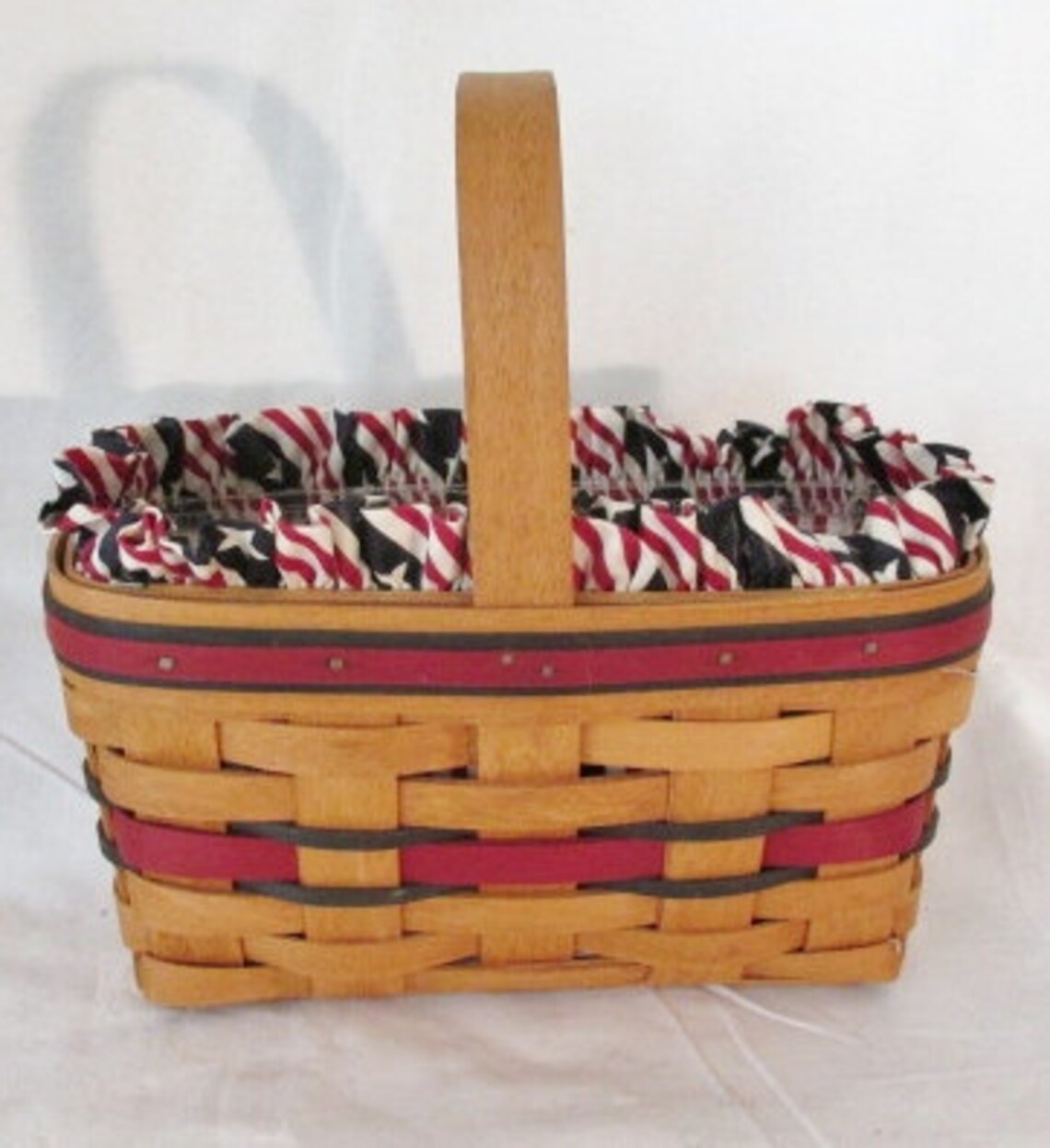 Longaberger All American Candle Starspangled Stripes Basket Etsy
