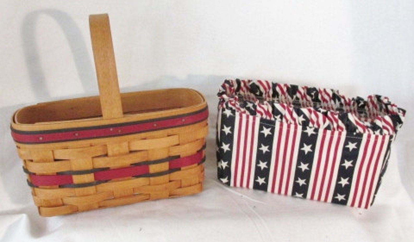 Longaberger All American Candle Starspangled Stripes Basket Etsy