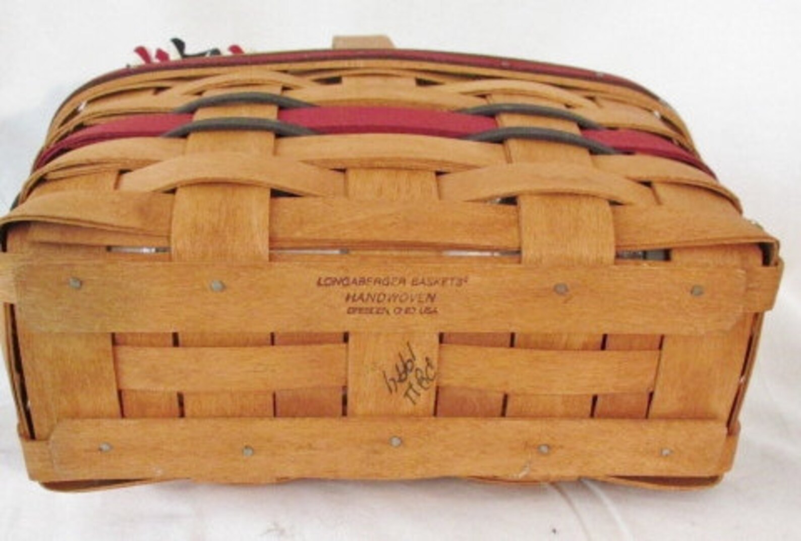 Longaberger All American Candle Starspangled Stripes Basket Etsy