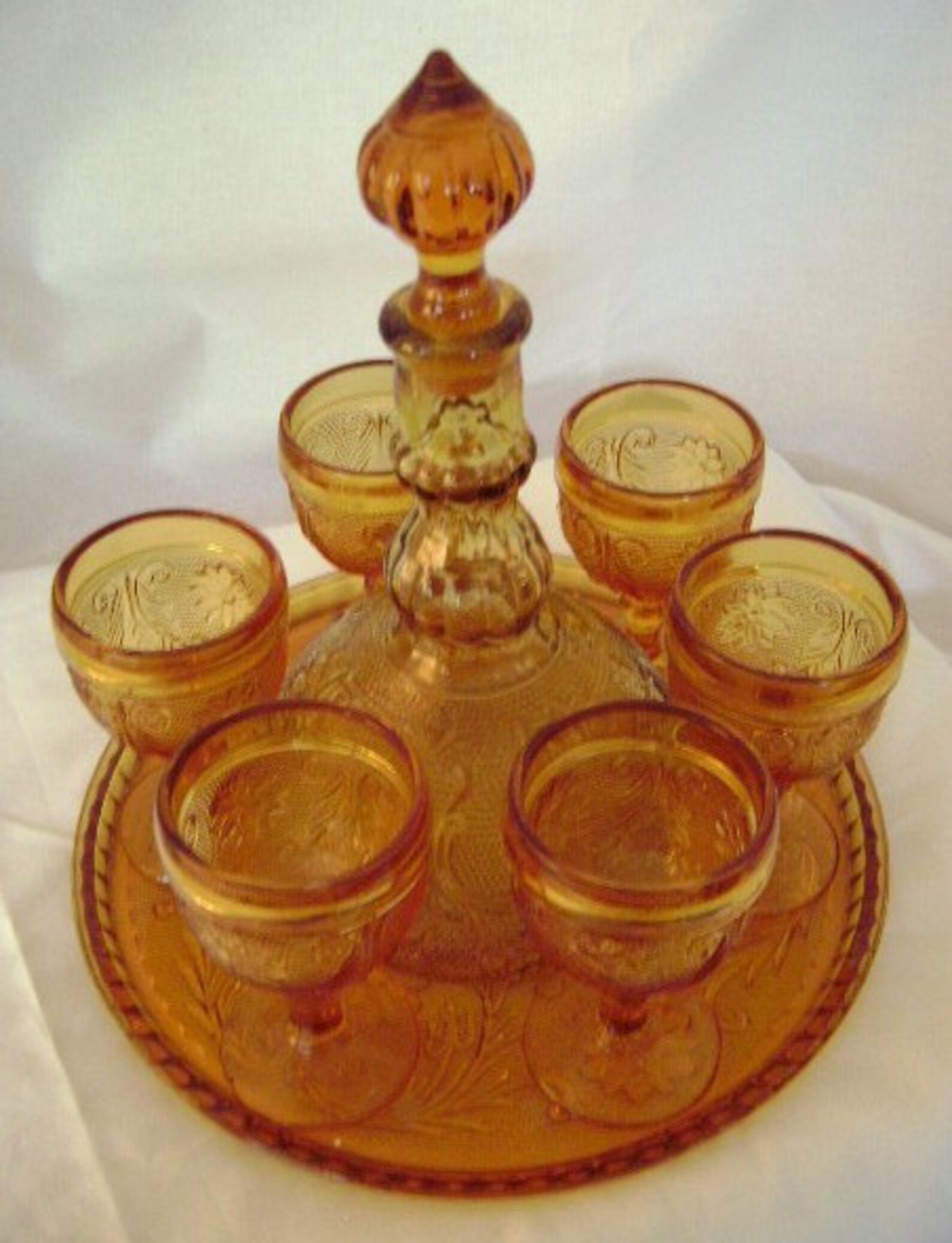 Tiara Indiana Glassware Wine Decanter Set - Etsy