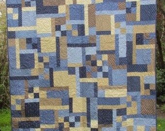 IRRESISTIBLE Blue INDIGO Blanket Lap Comforter QUILT