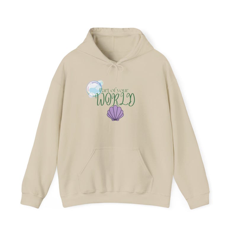Part of your world, Ariel hoodie, cozy day sweater image 2