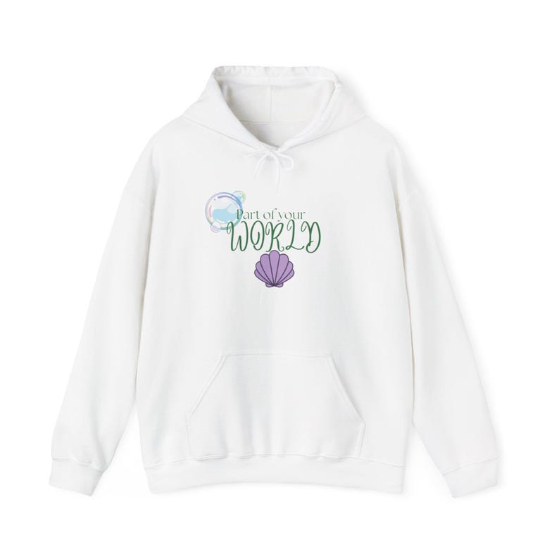 Part of your world, Ariel hoodie, cozy day sweater image 1
