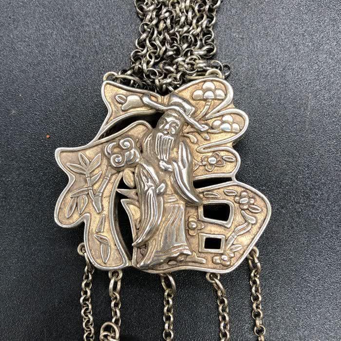 Chinese silver necklace vintage - Etsy 日本
