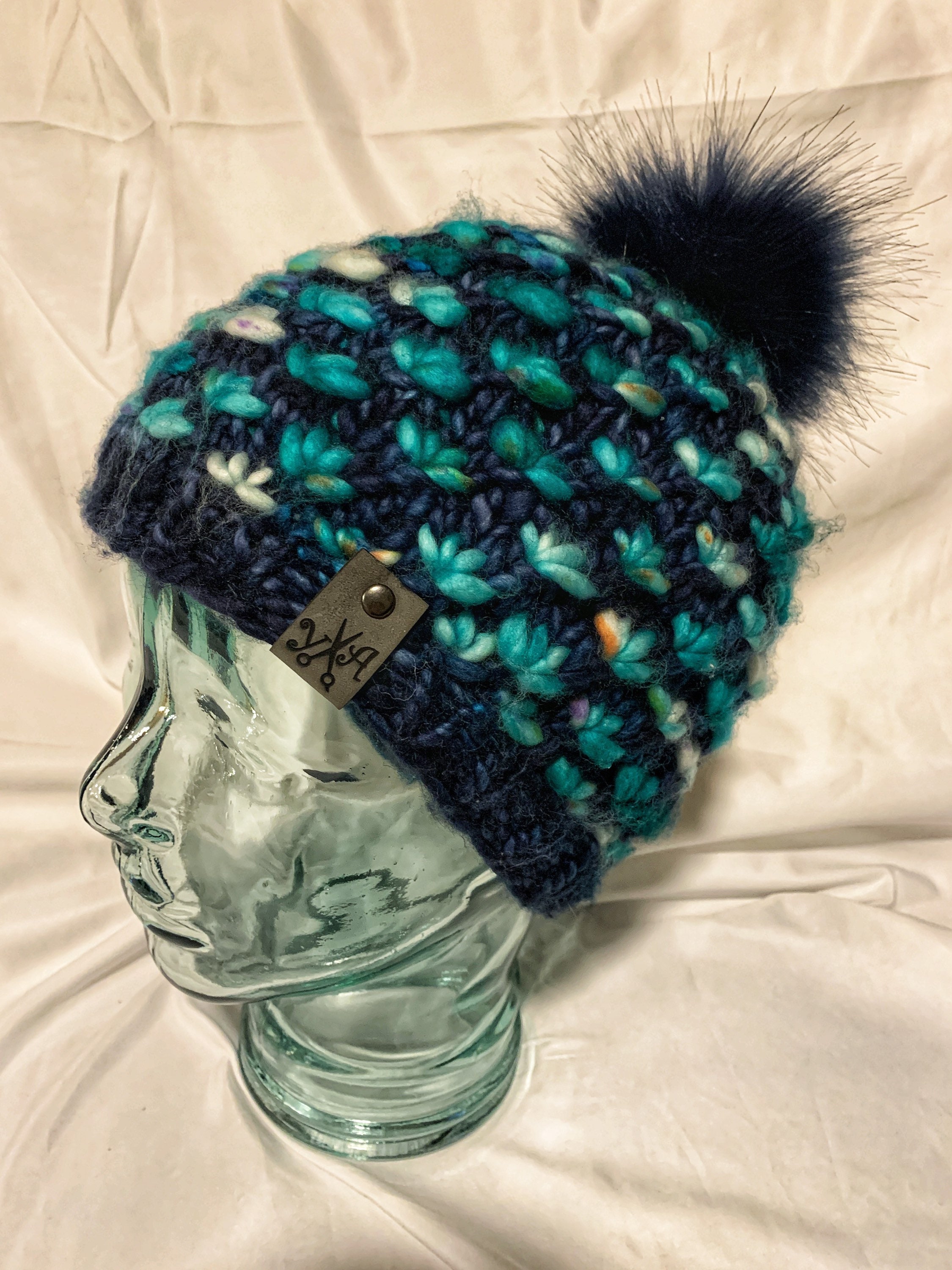 Ultra chunky super soft knit lotus flower beanie Etsy