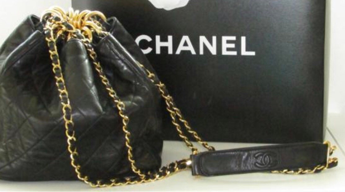 Reserved for EX Vintage Chanel Bucket Bag Authentic 