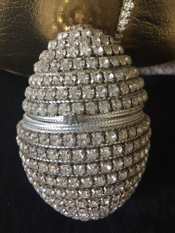Vintage 1960's Prong-Set Rhinestone Covered Jewelr