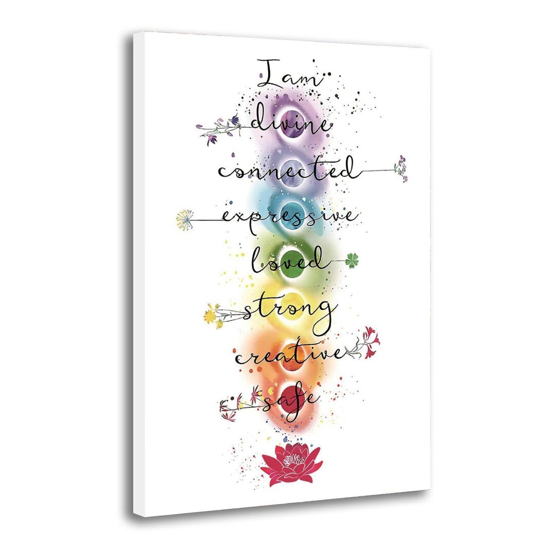 Colorful Motivational Quotes Calligraphy Painting on Canvas Wall Art ...
