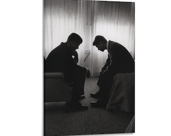 John＆Bobby Kennedy Painting On Canvas Wall Art Poster Picture Print Living Room Walls Decor Home Posters