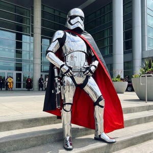 Chrome Trooper Inspired Cosplay Costume, Silver Sci Fi Armor Suit, Armored Helmet Outfit, Warrior Costume, Full Body Custom Cosplay.