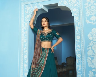 Perfect silk lahenga for your perfect day