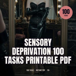 Privación sensorial: 100 tareas en PDF imprimibles para inmersión total.