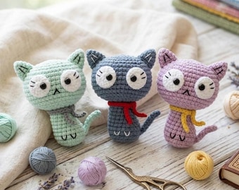 Crochet Cat Amigurumi Pattern | Handmade Plush Toy DIY