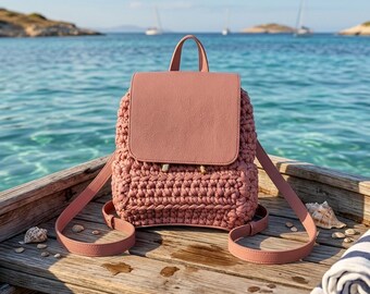 Crochet Backpack Bag Pattern: Trendy Slouchy Handbag Design (PDF Pattern)
