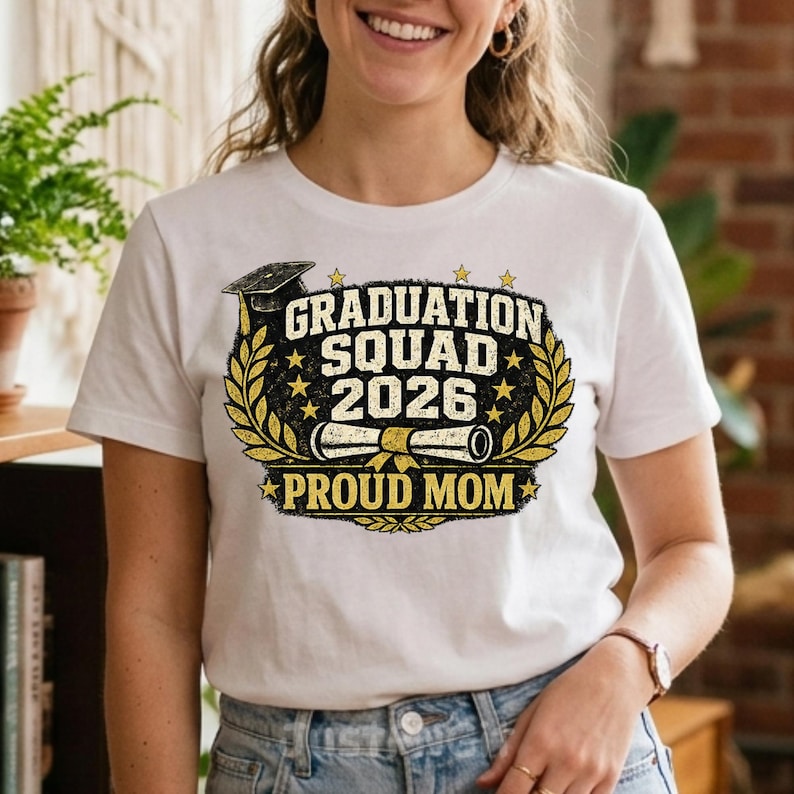 Graduation Squad 2026 PNG Bundle, Proud Mom Dad Sister Bestie Shirt ...