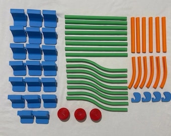 Magnetic Golf Ball Track 55 Piece Set | STEM Toy for Kids and Toddlers | 3D Printed PLA and High-Strength Magnets