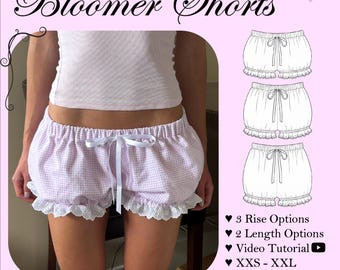Bloomer Shorts Sewing Pattern PDF + Tutorial Video