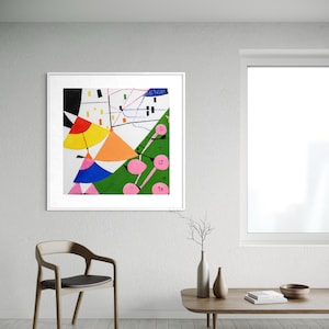The Space Between | Abstract Geometric Wall Art Print | Modern Digital Download | Contemporary Colorful Artwork | High Resolution