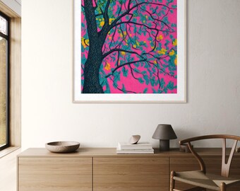 Tree of Life Digital Wall Art, Bahrain Photo Art, Colorful Nature Print, Contemporary Botanical Artwork, Printable Download