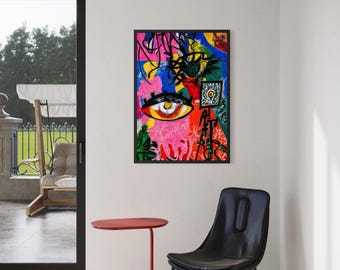 Beyond What You See 2 Abstract Wall Art, Symbolic Contemporary Print, Modern Digital Download, Printable Wall Decor
