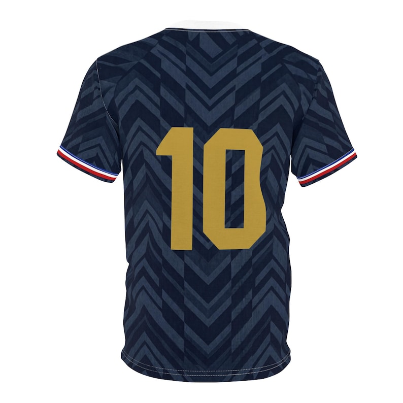 France Soccer Jersey: Golden Rooster All-Over Print Fan Shirt – Les Bleus Dark Navy Tee image 8