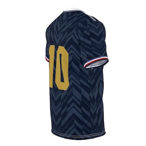 France Soccer Jersey: Golden Rooster All-Over Print Fan Shirt – Les Bleus Dark Navy Tee image 10