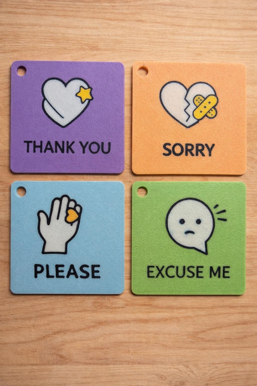 Autism Communication Tiles – Manners – Please Thankyou Sorry Excuseme ...