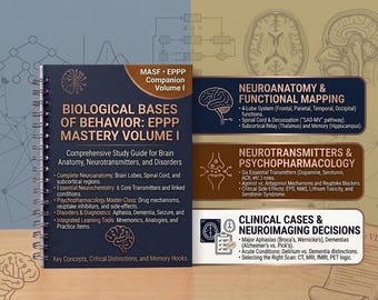 EPPP Biological Bases of Behavior Study Guide | 51-Page PDF | Psychology Licensing Exam Prep