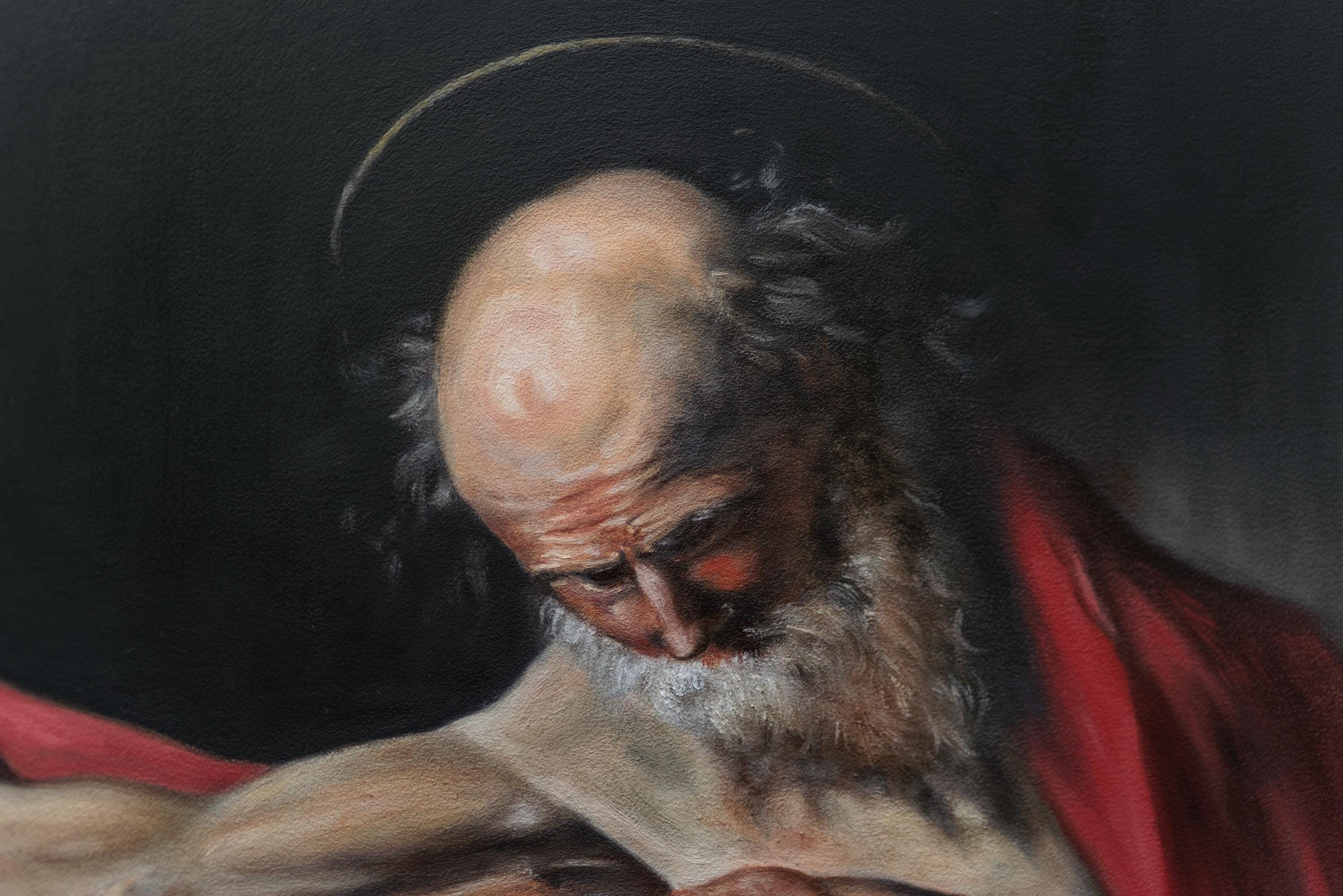 Caravaggio Oil Painting St Jerome Writing Master Study Renaissance ...