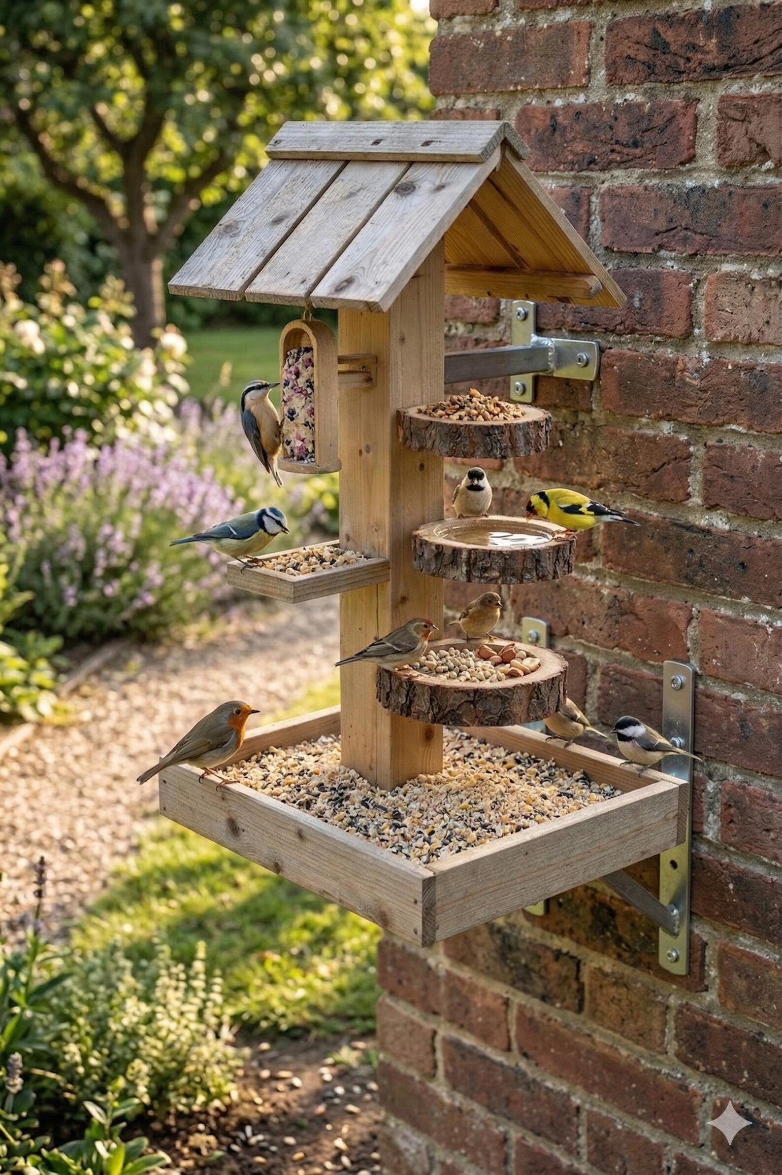 Rustic Multi-tier Bird Feeder House Woodworking Plan (digital Download ...