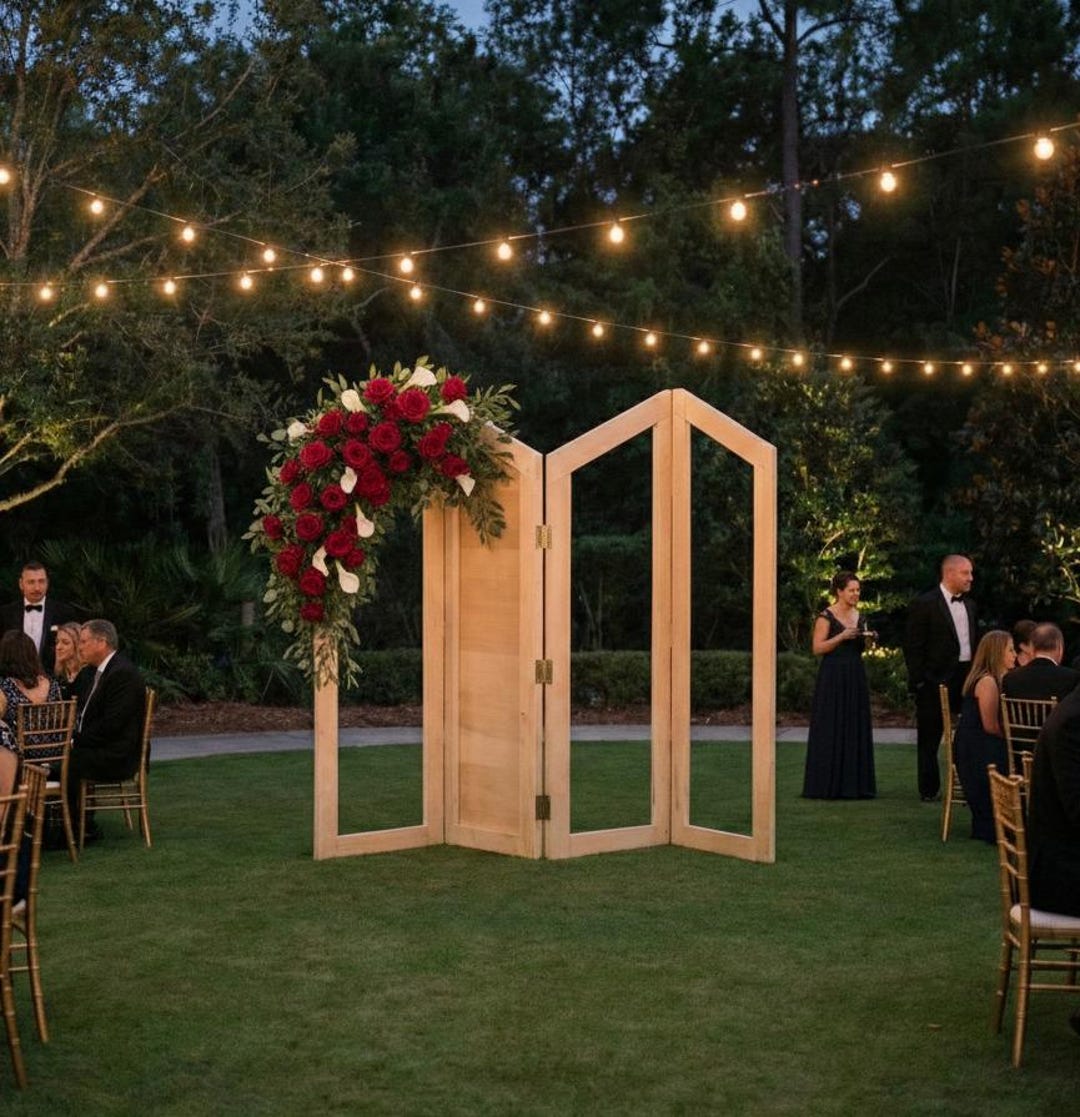 Foldable Wedding Backdrop Plan | Wooden Ceremony Screen PDF | DIY Event ...