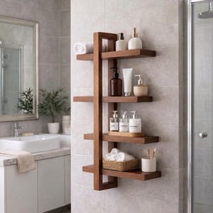 Modern houten wandplankontwerp | DIY houtbewerkingssjabloon | Direct digitaal te downloaden