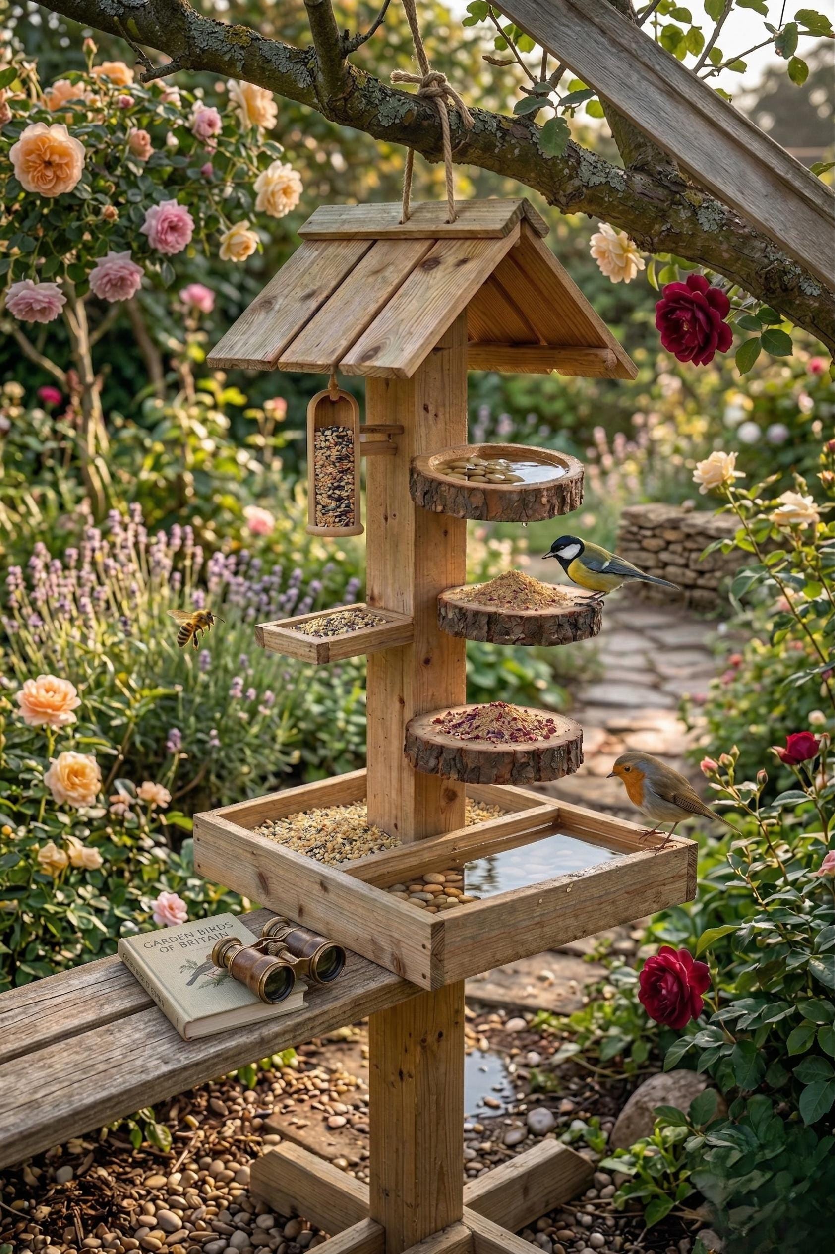 Rustic Multi-tier Bird Feeder House Woodworking Plan (digital Download ...