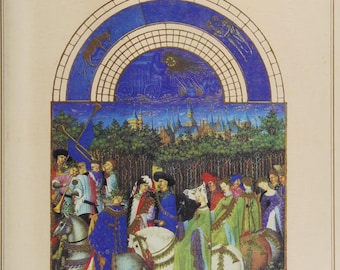 Medieval Illuminated Manuscript PDF – Très Riches Heures du Duc de Berry Rare Gothic Art Book Vintage 130+ Illustrations, Royal Prayer Book