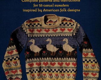 Countryknits Sweater Patterns: 23 American Folk Designs by Carol Huber (PDF)