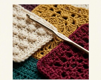 Crochet Stitch Dictionary PDF | Stitch Library Sampler | Textured Crochet Stitches Guide | Learn to Crochet | Digital Download