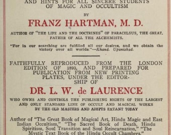 Magic White and Black Franz Hartmann 1886 Occult Theosophy Mysticism Esoteric PDF Instant Download Rare Occult Book