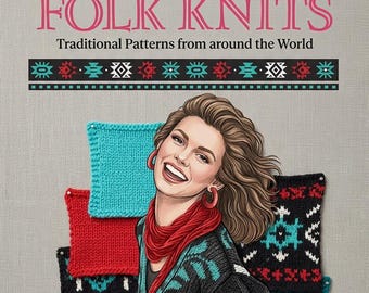Folk Knitting Patterns PDF | Traditional World Sweater Designs | Fair Isle Nordic Colourwork Collection Digital Download  Vintage Knit Guide