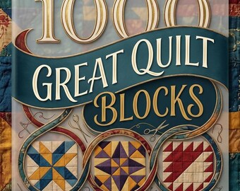 1000 Quilt Block Patterns PDF | Patchwork Block Library | Beginner Quilt Blocks Guide | Geometric Piecing Designs | Digital Download