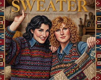 Traditional Sweater Patterns PDF | Fair Isle Colourwork Jumpers | Vintage Nordic Knit Designs | Digital Download | Unisex Fairisle Guide