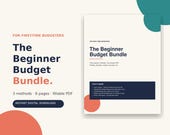 Beginner Budget Planner Printable | Fillable PDF Budget Template | Monthly Zero Based 50/30/20 Weekly Paycheck Budget Tracker