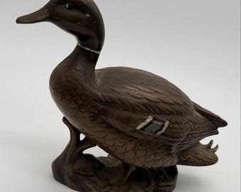 Vintage, Hand-painted Ceramic Duck Figurine | Duck Decor | Duck | Vintage Home Decor