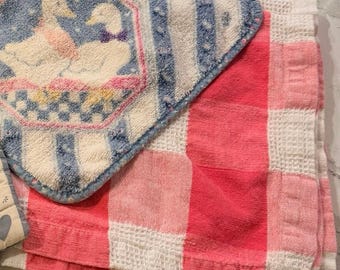 Pink White Checkered Kitchen Towel | Cottagecore | Grandmastyle | Kitchen Linens